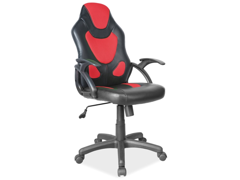 Кресло компьютерное SIGNAL Q-100 черный/красный NEW - Апис плюс