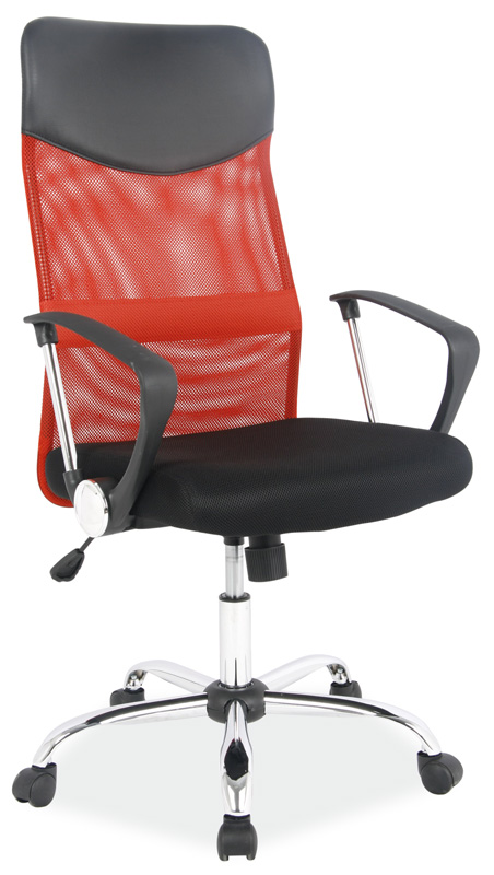 Кресло компьютерное SIGNAL Q-025 красночерное - Апис плюс