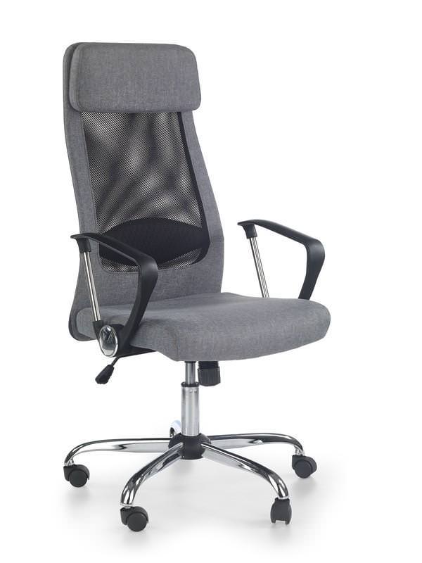 Кресло компьютерное HALMAR ZOOM черно-серый - Апис плюс