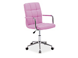 Кресло компьютерное SIGNAL Q-022 розовое - Апис плюс