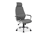 Кресло компьютерное SIGNAL Q-035 белый/серый NEW - Апис плюс