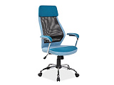Кресло компьютерное SIGNAL Q-336 синеечерное - Апис плюс