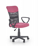Кресло компьютерное HALMAR TIMMY розовый/черный NEW - Апис плюс