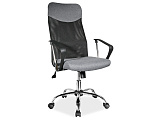 Кресло компьютерное SIGNAL Q-025 серый/черный, ткань NEW - Апис плюс