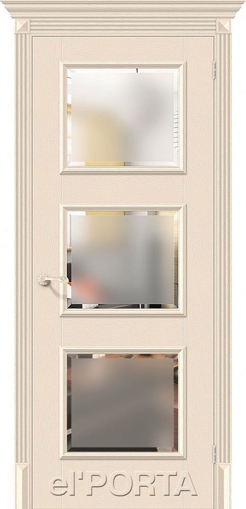 Дверь межкомнатная экошпон КЛАССИКО-17.3 IVORY - Апис плюс