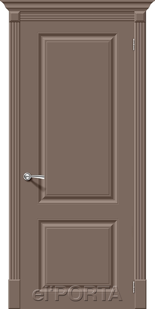 Дверь межкомнатная эмаль Скинни-12 Mocca - Апис плюс