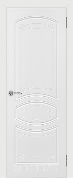  Межкомнатная дверь  Версаль эст. ДГ 800*2000 Белая эмаль   - Апис плюс