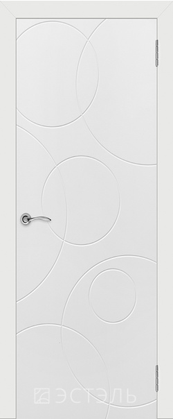  Межкомнатная дверь  Граффити4 ДГ 800*2000 Белая эмаль   - Апис плюс