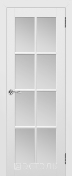  Межкомнатная дверь  Порта ДО матовое 800*2000 Белая эмаль   - Апис плюс