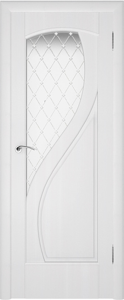  Межкомнатная дверь  Камелия ДО ПВХ 800*2000 Белоснежный серия Зафлекс из ПВХ 
  - Апис плюс