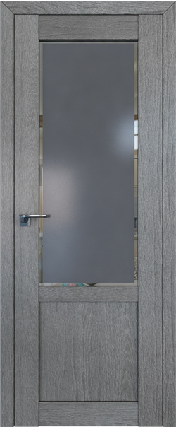  Межкомнатная дверь  2.17XN square графит 800*2000 Грувд серия ProfilDoors серия XN Классика из экошпона   - Апис плюс